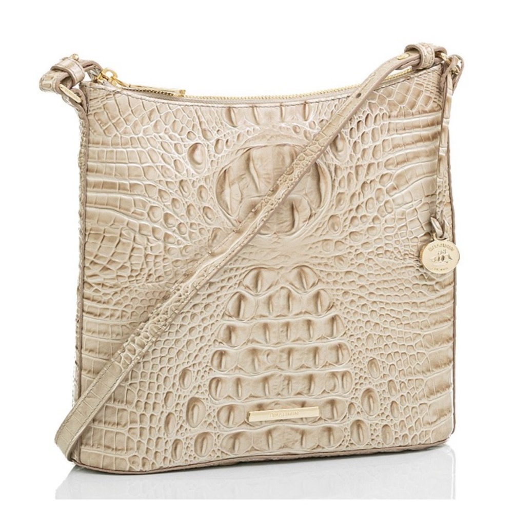 Brahmin Katie Linen Melbourne bag truly “like new”